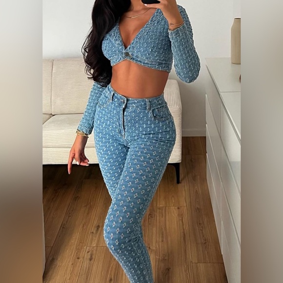 Fashion Nova Other - Two piece denim set